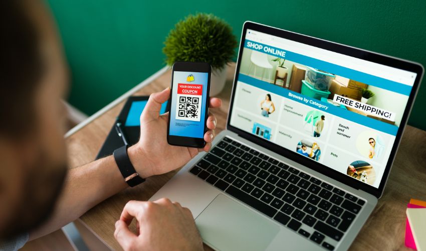 Developers collaborating on a website project